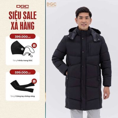 Áo khoác nam 3 lớp dáng dài DGCs - chống thấm nước, chống bụi bẩn, cản gió - WAJKBC16M