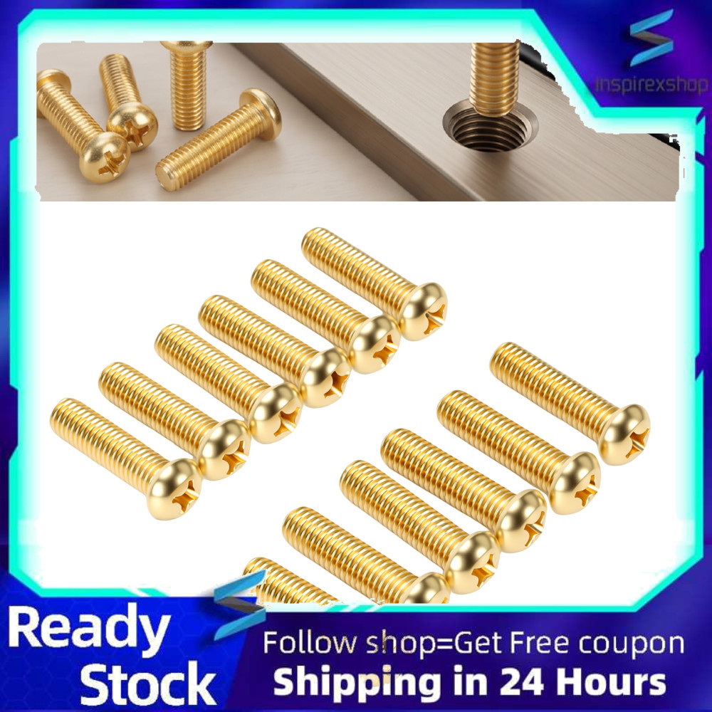 Inspirexshop Garosa 12 Vít Đầu Đồng Thau M8x30 Máy Rắn