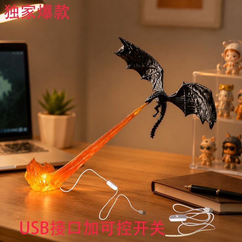 Đồ trang trí trang trí sáng tạo Dragon Orange Light