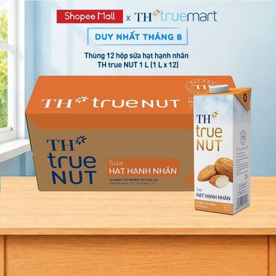 Thùng Sữa Hạt Hạnh Nhân TH true NUT milk 1L (12 Hộp)