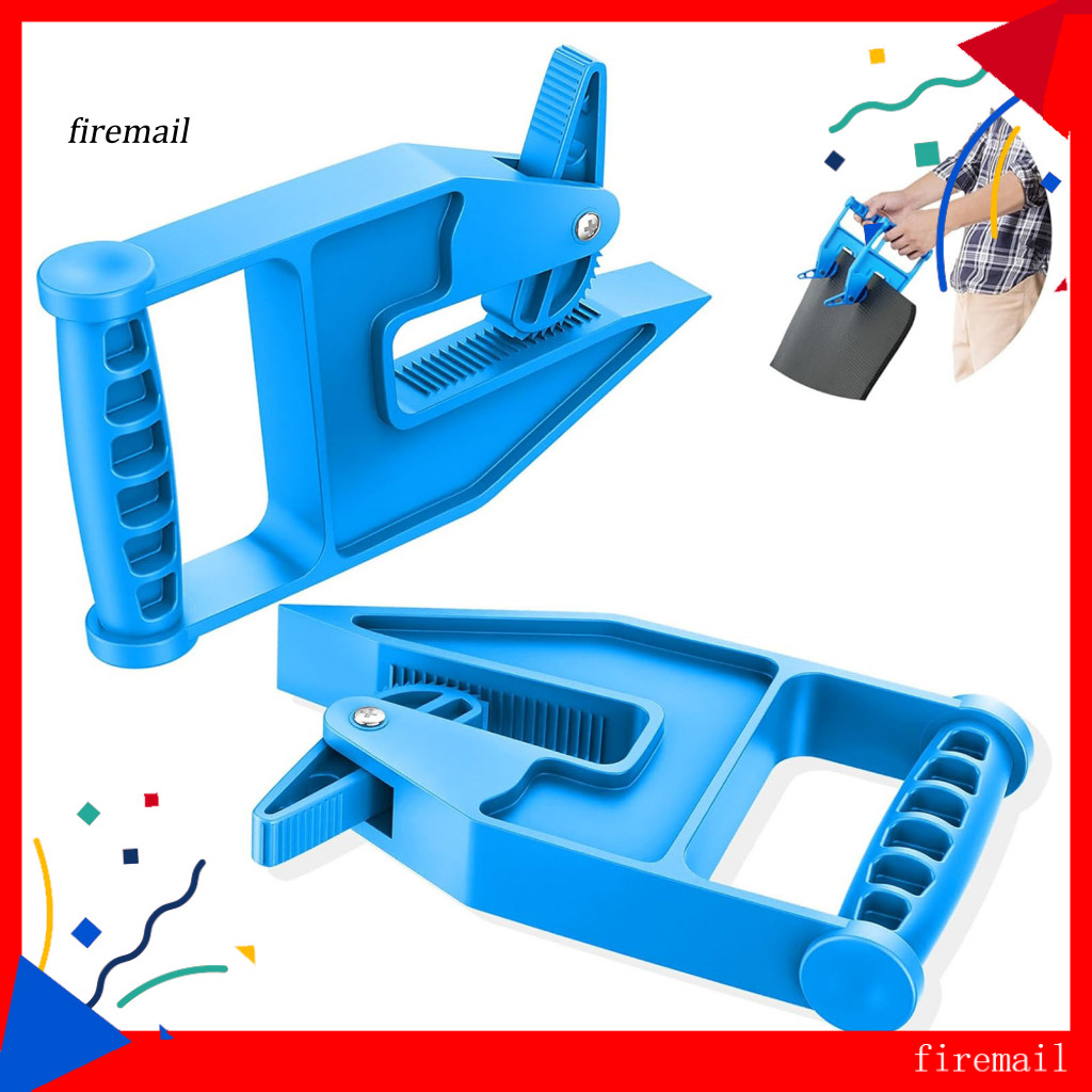 [FM] Trailer Mat Mover 2 chiếc Công cụ kẹp thảm hạng nặng Công thái học Tay cầm tiết kiệm nhân công 