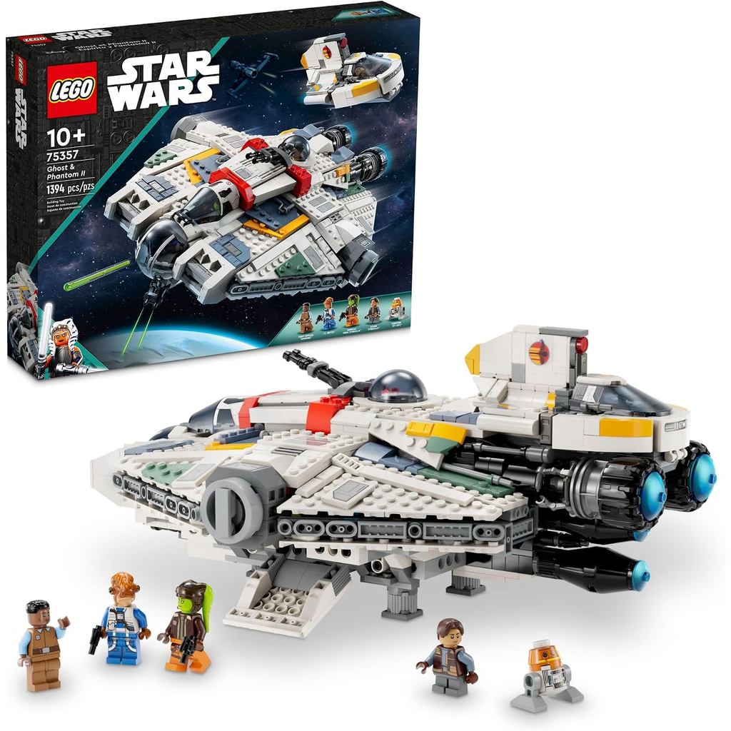 Đồ chơi tàu vũ trụ LEGO Star Wars Ahsoka Ghost and Phantom II - Bộ đồ chơi xây dựng Star Wars dành c