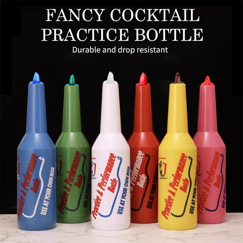 [nanami] Flair Bartender Training Cotail Bottle And Shaker Set For Bar Pub Drinks Mixing Practice [V