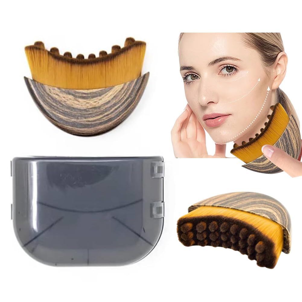 1/2 PCS Lymphatic Contour Face Brush for Sculpting – Anti-Puffiness, Detox & Lift, Improves Skin Glo