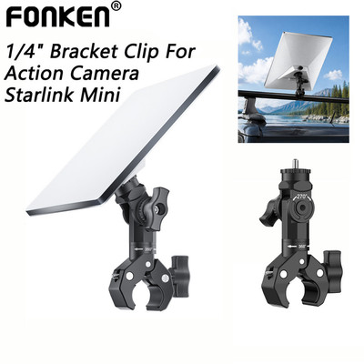 Fonken Xe Máy Xe Đạp Giá Đỡ Giá Đỡ Tay Cầm Gắn  1/4 Chân Đế Cho GoPro/Insta360/Action Camera/Starlink Mini