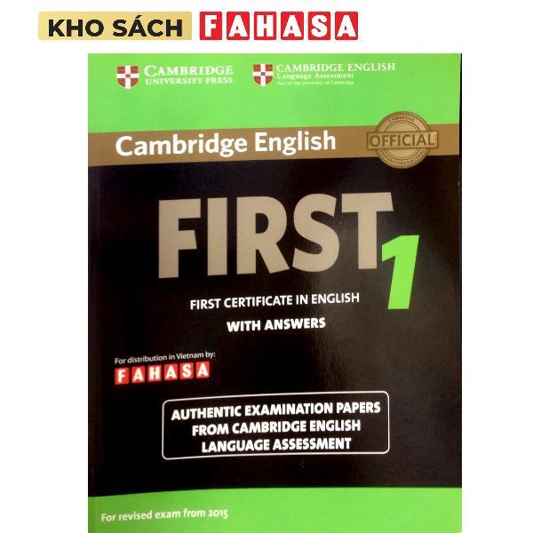 Cambridge English First 1 For Revised Exam From 2015 Student's Book With Answers Fahasa Edition