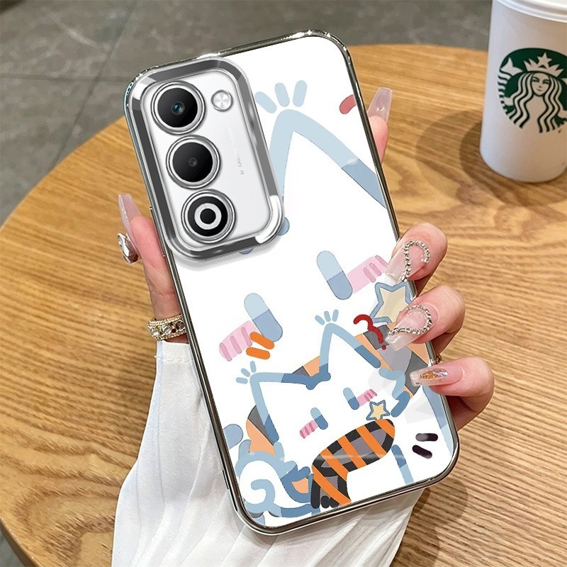 Imamura Dành Cho OPPO A56 Ốp Lưng Hoạt Hình Mèo Đáng Sợ All-Round 4-Corner Chống Rơi Ốp Lưng Điện Th