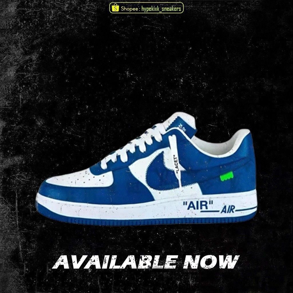 Louis Vuitton x Virgil Abloh Air Force 1 Low White Chất lượng chính hãng
