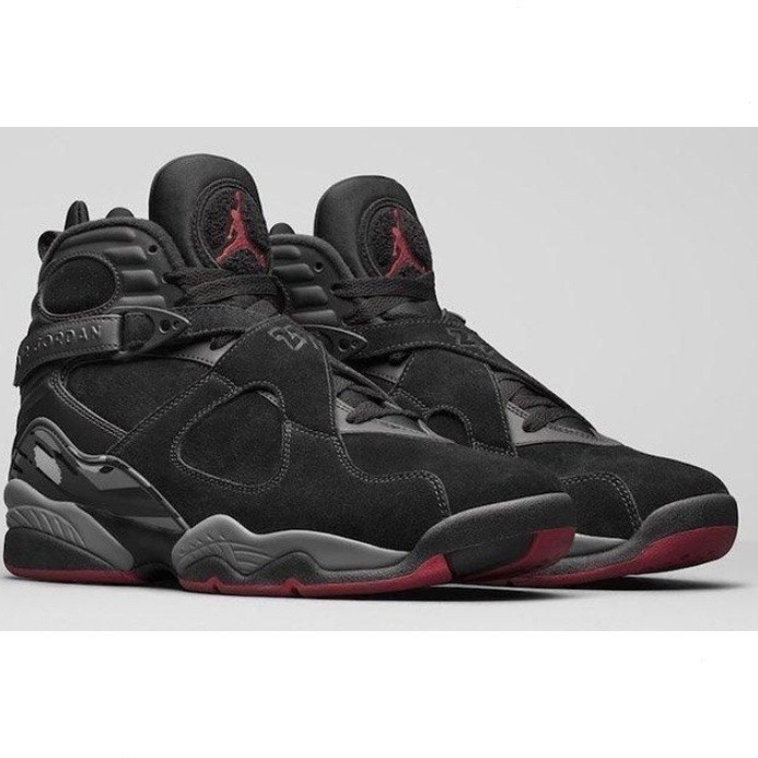 Air Jordans 8 Retro "Playoffs" Originals Đen / Đỏ thật-Trắng