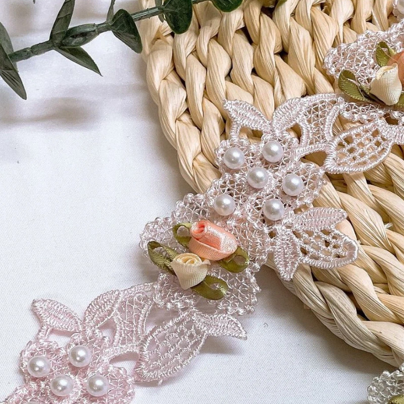 1yard Ren Hồng Ruy Băng DIY Trang Trí Quần Áo Phụ Kiện