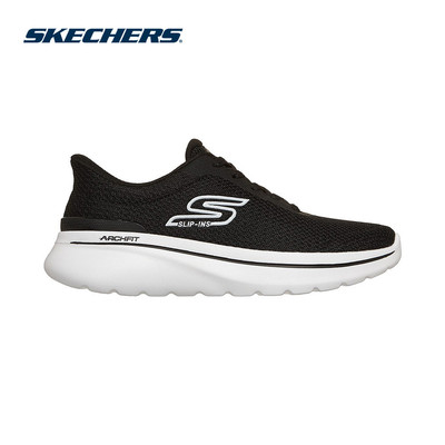 Giày Thể Thao Nữ Skechers Slip-Ins GOwalk Arch Fit N-Joy Amaya Đi Bộ - 125846-BKW APMA