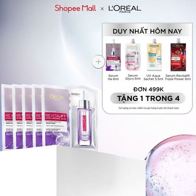 Bộ 5 Mặt nạ kết hợp serum căng mịn Revitalift Fresh Mix Plumping Serum Collagen Skincare 33g