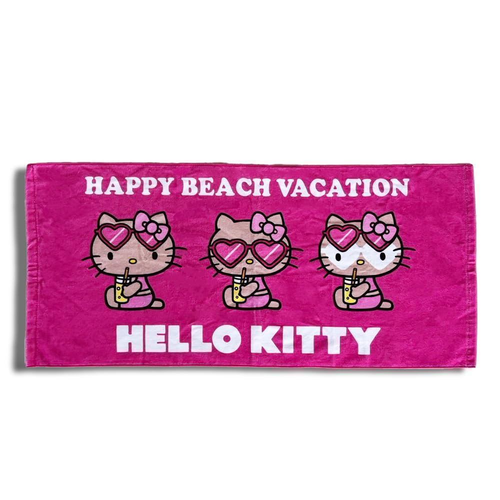 Khăn mặt Hello Kitty du lịch biển Okinawa quà lưu niệm 【Direct from Japan】