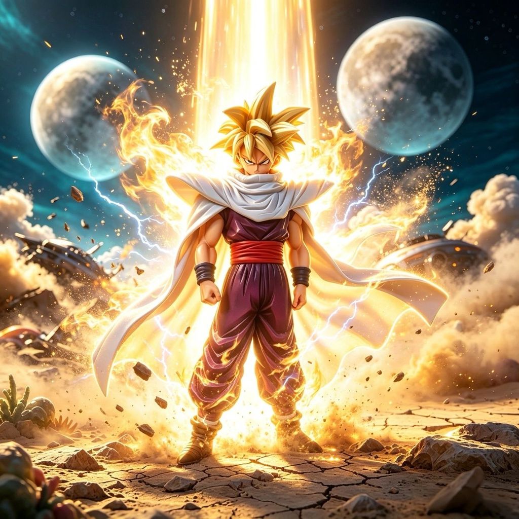 【Sẵn sàng】Dragon Ball Gohan Hình [Giới hạn độc quyền] Dragon Ball Cloak Gohan Super Saiyan Tượng Mô 