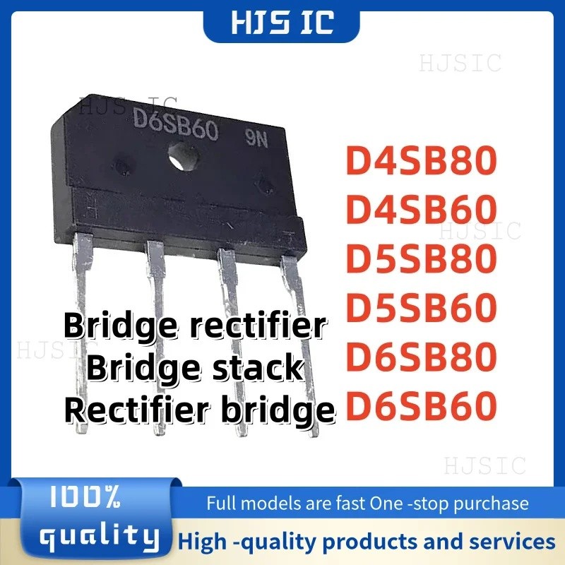 1-5 CÁI MỚI D4SB80 D4SB60 D5SB80 D5SB60 D6SB80 D6SB60 / Bộ chỉnh lưu cầu Ngăn xếp Bộ chỉnh lưu Cầu C
