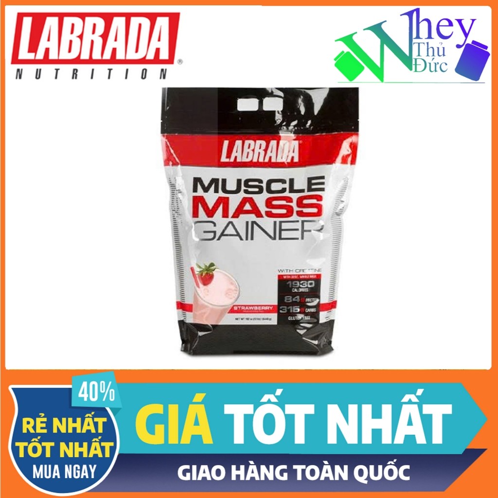 Labrada Muscle Mass Gainer 12 Lbs (5443g) - Sữa tăng cân dành cho người chơi thể thao