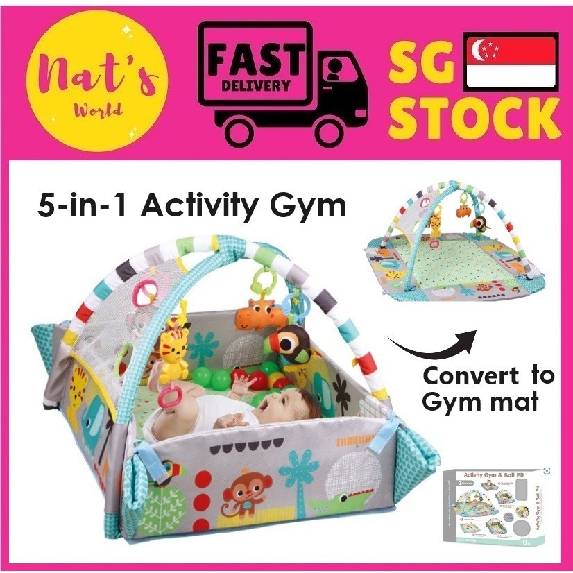Baby Playmat Activity Gym Play Mat Crawling Mat Foldable Playmat (growth with me)