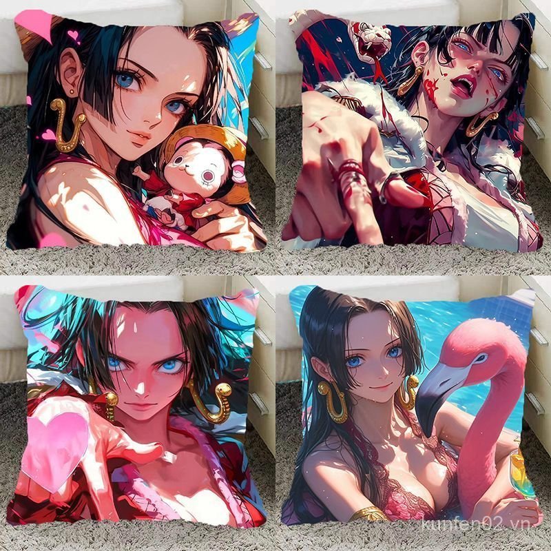 Nữ Hoàng Hancock Gối Anime Hai Chiều Ngoại Vi Gối Ăn Trưa Nghỉ Sofa Gối Đầu Giường Quà Tặng Sinh Nhậ