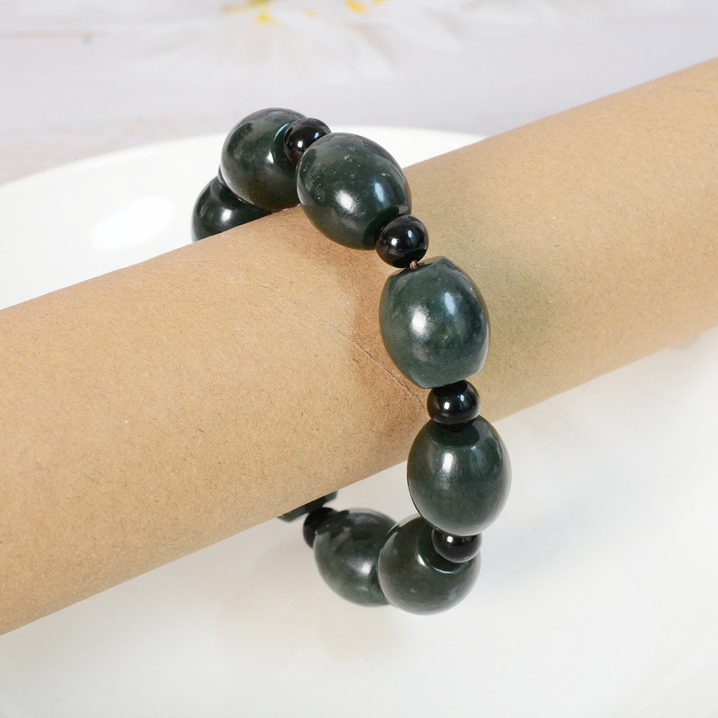 Hetian Ngọc Sapphire Vòng Tay Nam Ngọc Hạt Vòng Tay Chọn Tự Nhiên Ngọc Hetian Passepartoutoutout