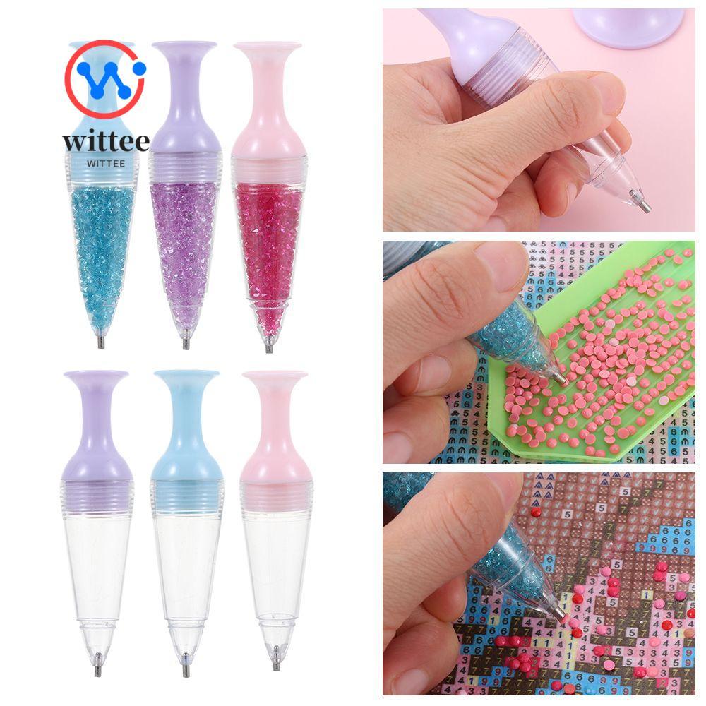 WITTEE Diamond Painting Tool DIY Flower Pot Shape Phụ kiện may Crystal Standable