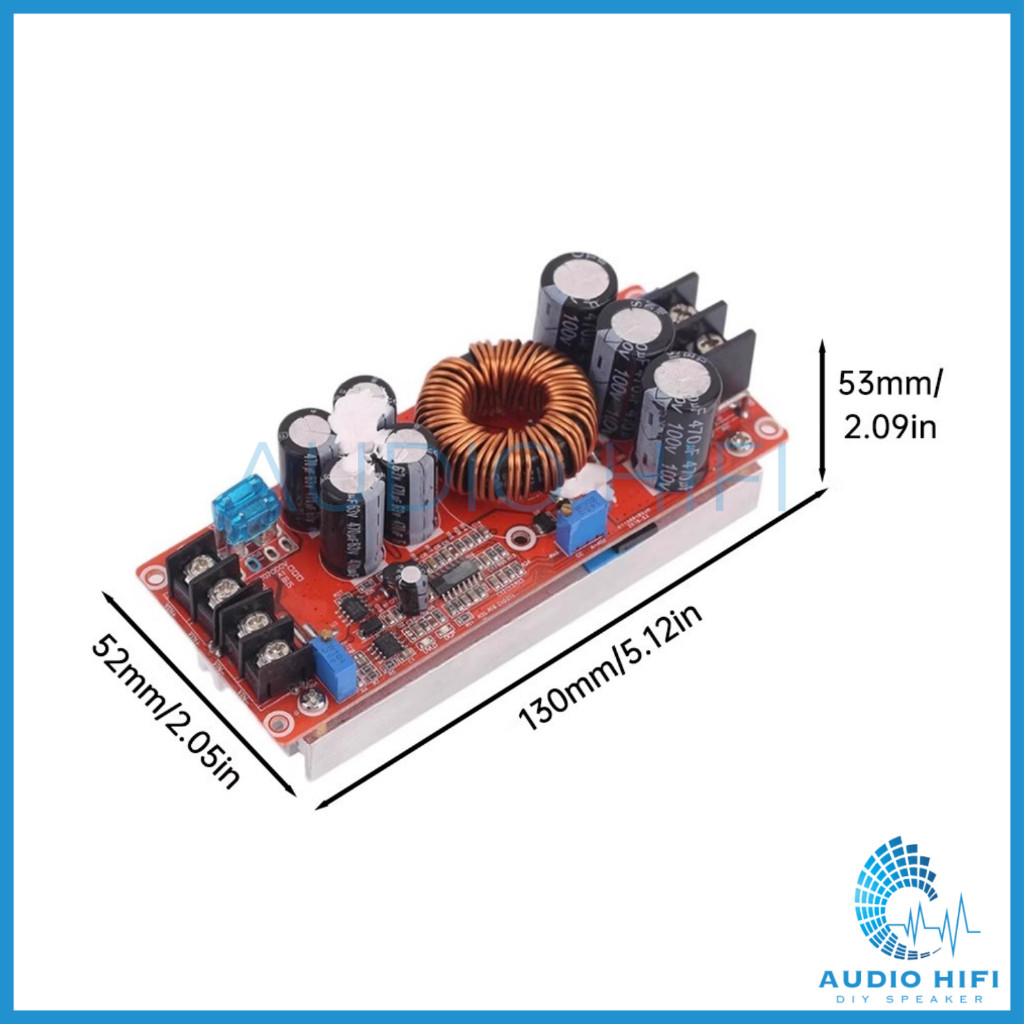 Mạch tăng áp, boost áp AUDIOHIFI DC-DC 1200W, 1500W, 1800W vào 10-60VDC ra 12-90VDC