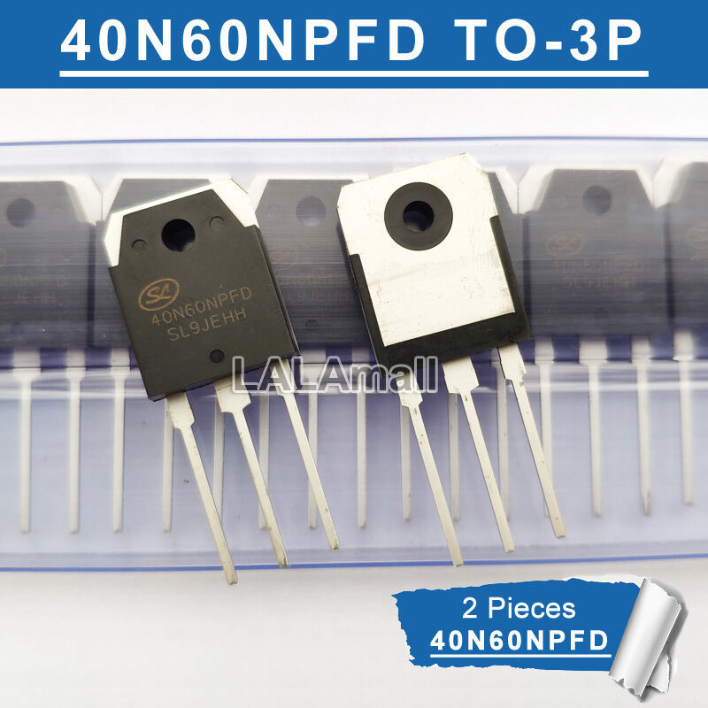 2 Chiếc Chính Hãng 40N60NPFD TO-3P 40N60FD1 40N60 NPFD SGT40N60NPFD TO3P 600V / 40A IGBT Transistor 
