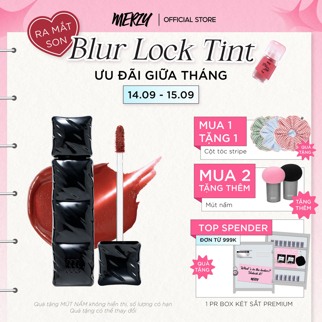 [V6 PUFFER] Son Kem Lì Merzy Puffer Velvet Tint 3.7g