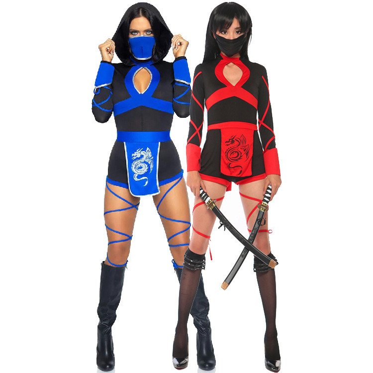 Halloween Nhật Bản Bushido Ninja Trang Phục Hóa Trang Samurai Ninja Trang Phục Hóa Trang Nữ Ninja Ni