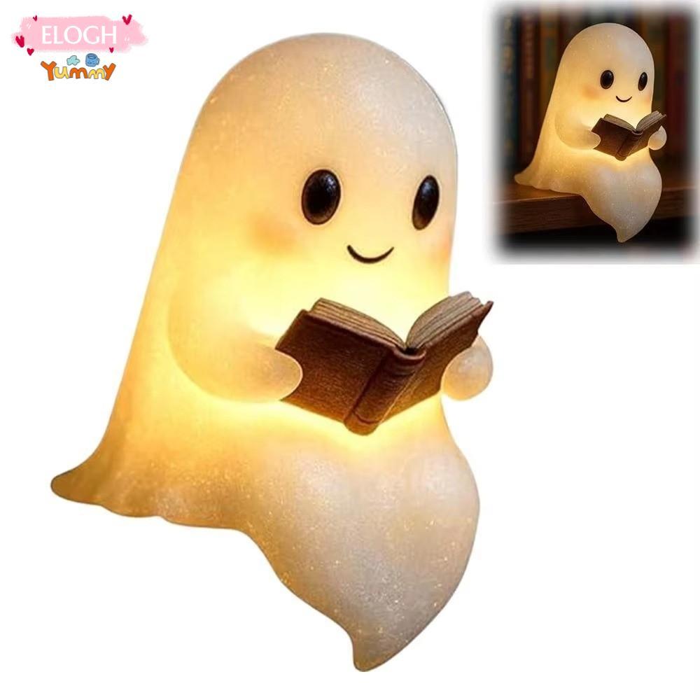 ELO11 Đèn ngủ ma Halloween, đồ trang trí Halloween Đèn đọc sách ma Halloween, Quà tặng Trang trí Hal