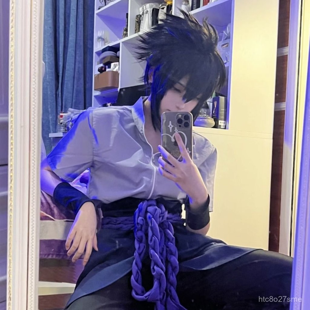 Đồ cosplay Uchiha Sasuke Naruto Shippuden full bộ nhập vai triển lãm anime
