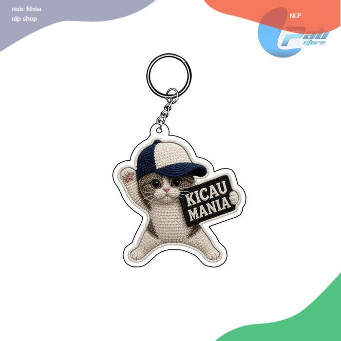<Siêu Rẻ> Gantungan kunci viral kicau mania kicau kicau mania - keychain kucing kicau mania ganci ak