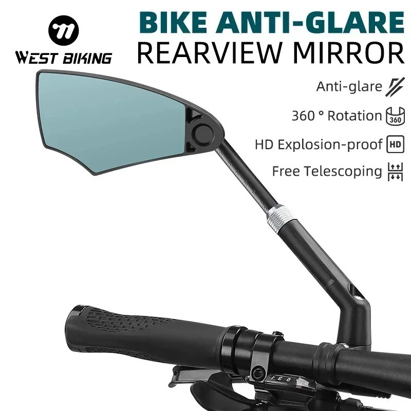 Gương chiếu hậu xe đạp WEST BIKING Chống chói