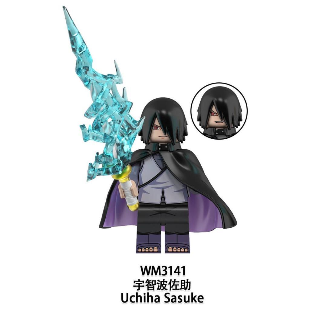 Khối xây dựng WM3141 WM3142 tương thích với LEGO nhân vật nhỏ trong nước Boruto Sasuke đồ chơi cha-c