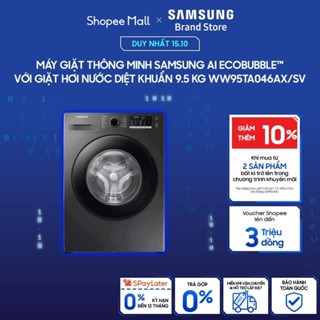 [MIỄN PHÍ VẬN CHUYỂN] Máy Giặt Thông Minh Samsung AI EcobubbleTM Giặt Hơi Nước Diệt Khuẩn, 9.5 kg WW95TA046AX/SV