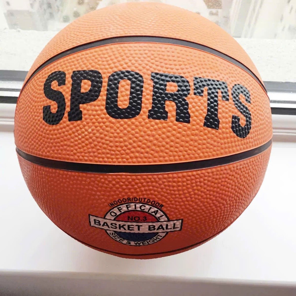 Bóng Rổ SPORTS Size 3/5/7 SPORTS Cho Trẻ Em, Học Sinh và Người Lớn, Bóng Tập Luyện/Thi Đấu Màu Cam