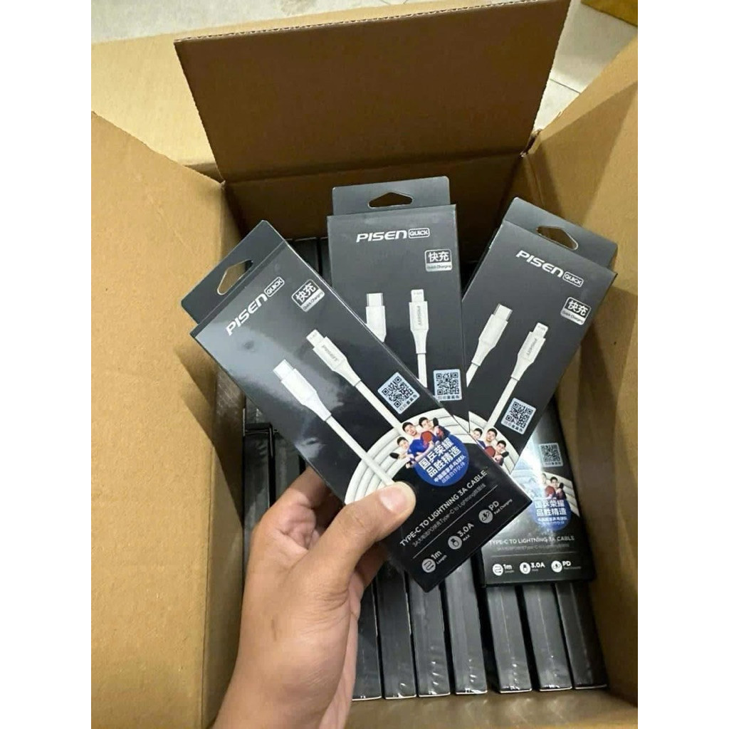 Cáp Sạc Nhanh Pisen PD 20W Dài 1 Mét C To L Chính Hãng Pisen