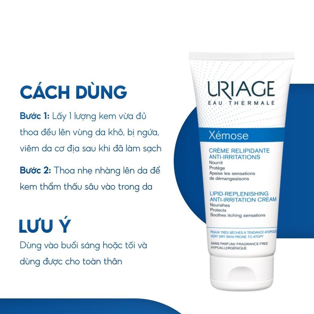 Ảnh 4 của Kem dưỡng ẩm URIAGE XEMOSE chuyên biệt cho da mẩn đỏ, viêm da cơ địa,dùng được cho cả trẻ sơ sinh