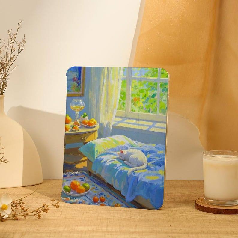 Ốp iPad Tranh Sơn Dầu, iPad Air Case Cho 13 "/ 11" iPad Pro 204,13 "iPad Air 6 Case, iPad mini 6 Cas