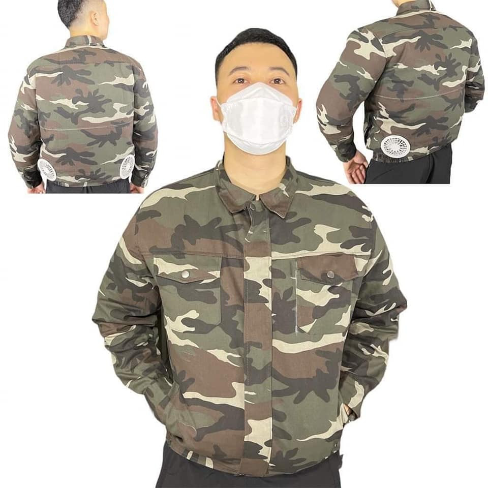 [Shop Áo Ong] Áo điều hòa quạt 9 cánh 18V pin 80000mah