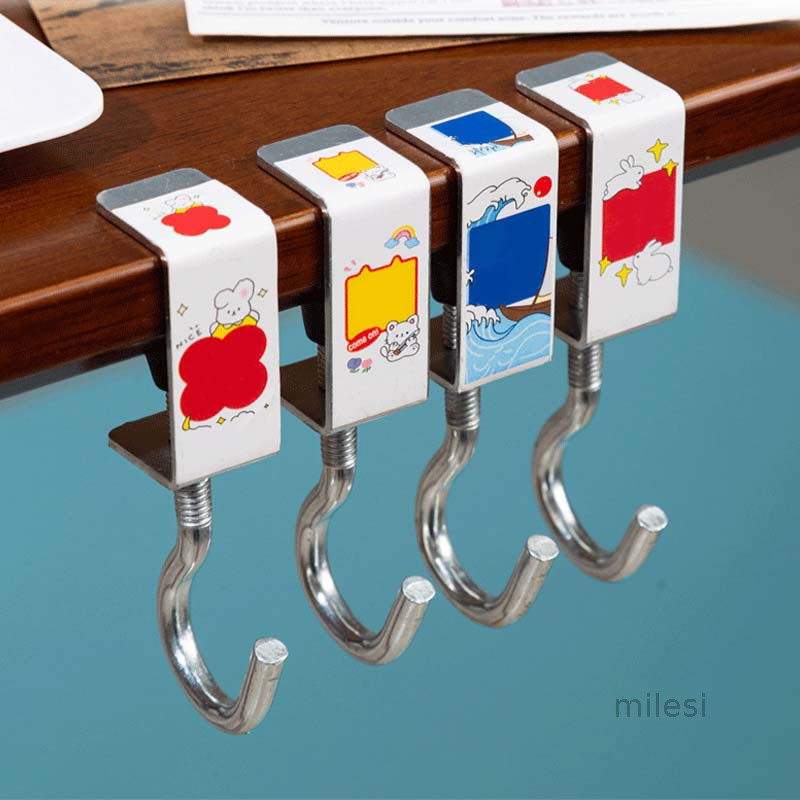 🌈🌈Móc treo ba lô học sinh để bàn có thể tháo rời, giá đỡ túi xách để bàn văn phòng, móc treo túi xách di động