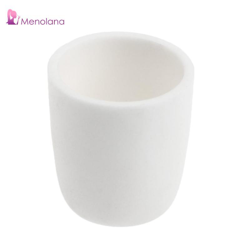 Menolana Hình Trụ Nhôm Oxit Crucible Cốc Gốm Corundum Crucible 10ml Alumina