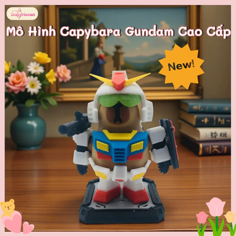 Mô Hình Capybara Gundam Cao Cấp, Đồ Chơi Từ Tính 3D Tháo Rời Lắp Ghép, Chi Tiết Sắc Nét, Quà Tặng Sáng Tạo