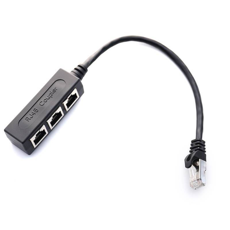 [jihyo] RJ45 Splitter LAN Ethernet Network RJ45 Connector Splitter Adapter Cable