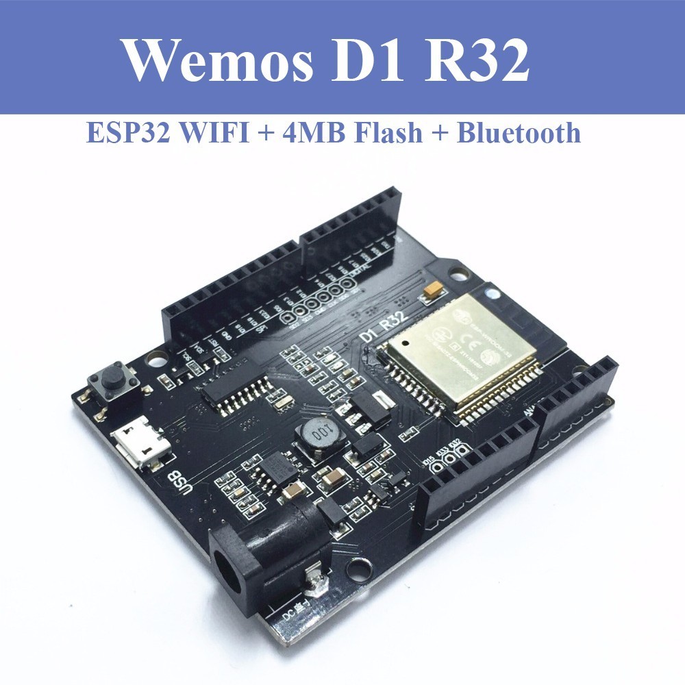 113 Mạch Arduino Wemos D1 R32 - Kit ESP32 WiFi Bluetooth UNO R3