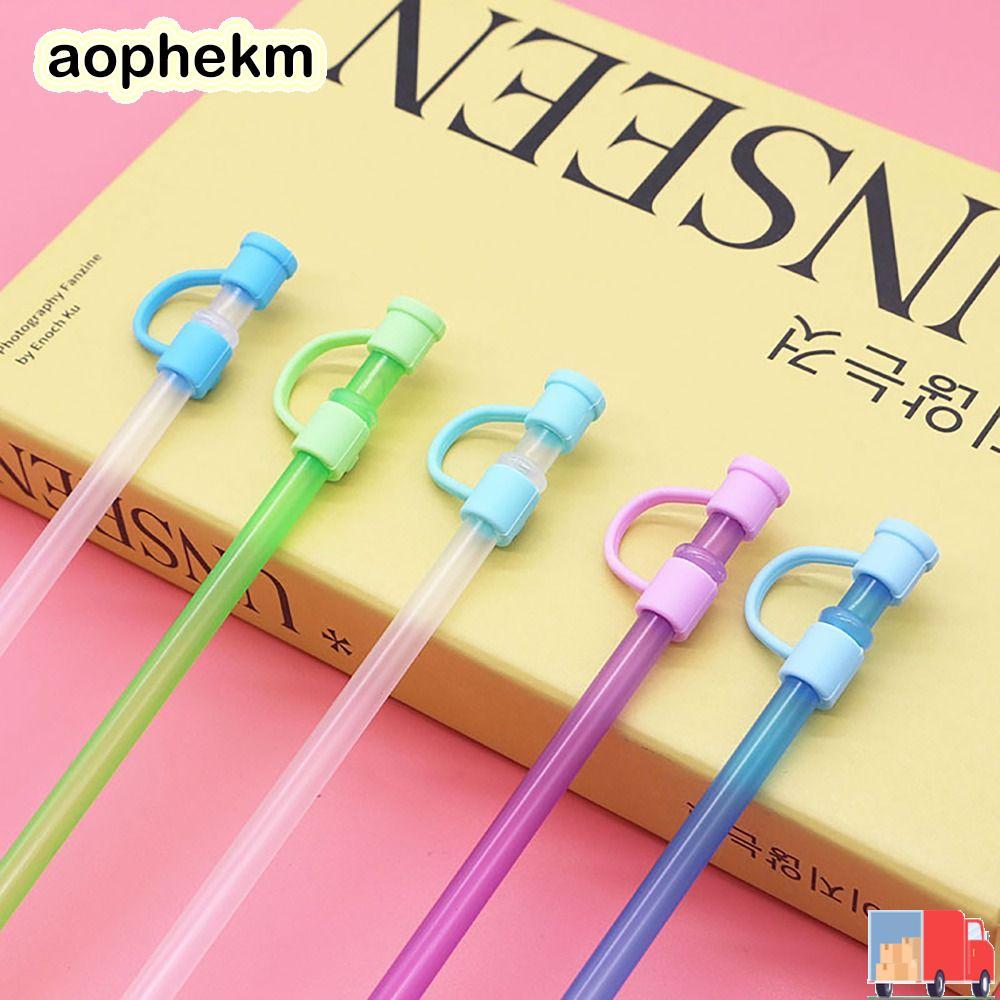 AOPHEKM Ống Hút Topper, Nắp Bảo Vệ Đầu Ống Hút 8 Mm, Di Động Tốt Niêm Phong Ống Hút Chống Bụi Đầu Nắ