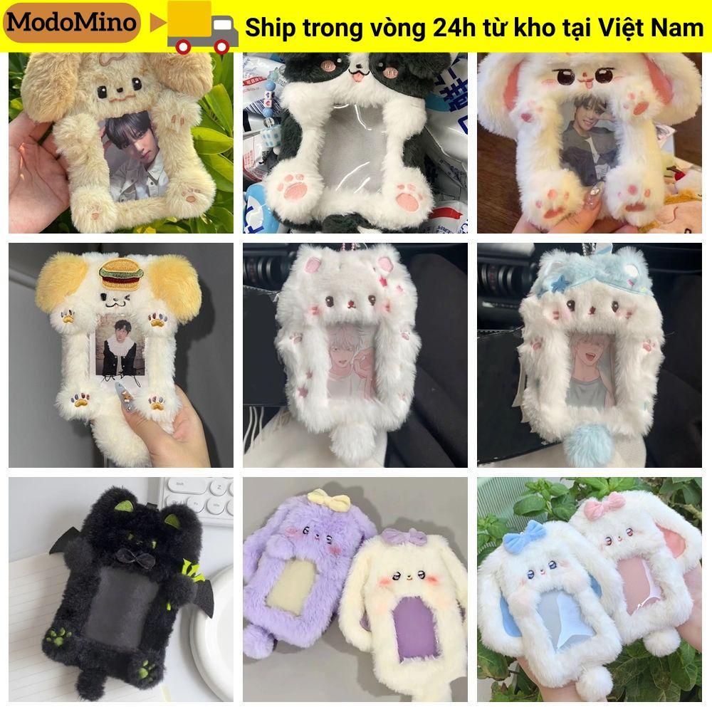 Hộp đựng thẻ ảnh MODOMINO, Thẻ ảnh đa chức năng cho thỏ / chó / mèo, Thỏ tai to dễ thương / Quà tặng