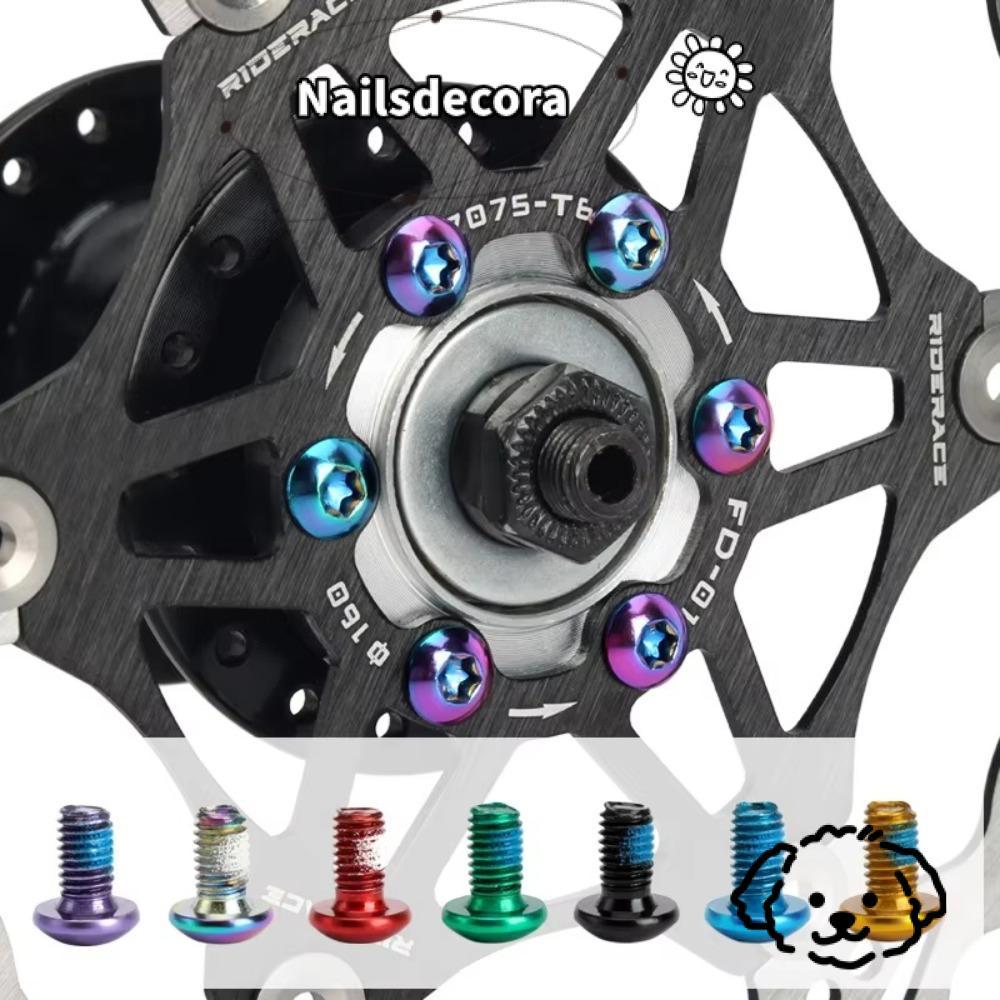 NAILS 12 Chiếc Đĩa Xe Đạp Cánh Quạt Vít, Thép Không Gỉ TOOPRE Phanh Đĩa Xe Đạp Cánh Quạt Bu Lông, T2