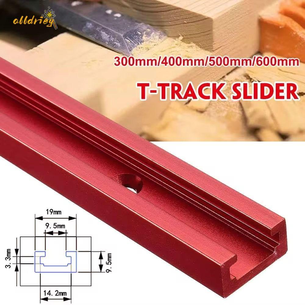 INTOONE 1 Cái T-Track, 300-600mm T Slider Fixture Slot Slide T-Slot Track, Bền 19 Loại 19x9.5mm Hợp 