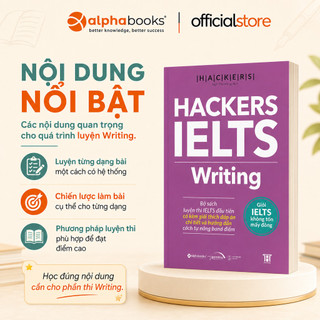 Sách > HACKERS IELTS: Writing (Tái bản mới nhất - Dòng sách ngoại ngữ GAMMA)