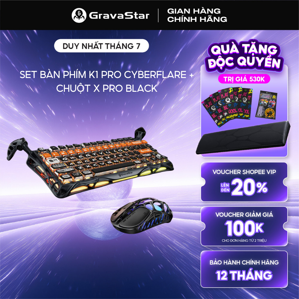 Bộ bàn phím và chuột Gaming Mercury K1 Pro và Chuột Gaming dành cho Game thủ